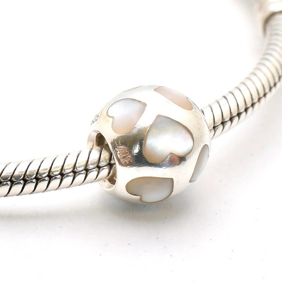 Pandora Jewelry - Authentic PANDORA Love Me White Mother of Pearl Charm
